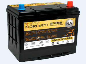 Аккумулятор MORIARTI Na-ion+ Натрий-ионный 14V 936Wh D26 78R обр. пол. 1500A 260x173x220