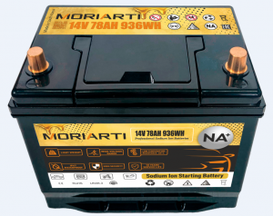 Аккумулятор MORIARTI Na-ion+ Натрий-ионный 14V 936Wh D26 78R обр. пол. 1700A 260x173x220