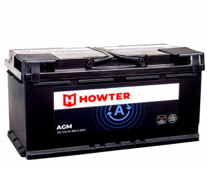 Аккумулятор HOWTER AGM L6 105R обр. пол. 950А 393x175x190