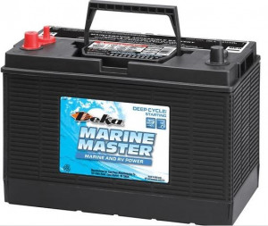 Аккумулятор лодочный Deka Marine Deep Cycle DC24DT, 95 Ah прям. пол. 500А 260×171×236