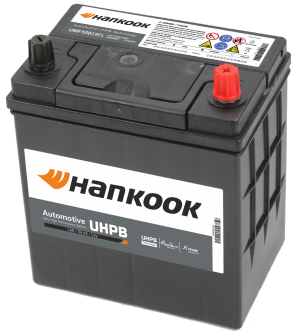 Аккумулятор HANKOOK UHPB 55B19FL 52R обр. пол. 410A 187x127x220