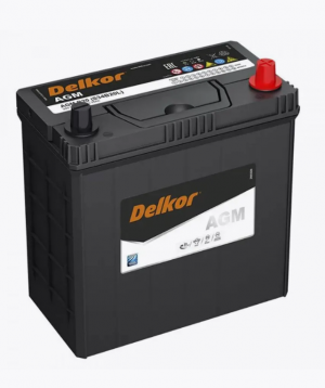 Аккумулятор DELKOR AGM S34B20L 35R обр. пол. 340А 187x127x220
