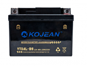 Мото Аккумулятор KOJEAN AGM CT1204 12V 4Ah 120А обр. пол 113x70x89 (YTX4L-BS)