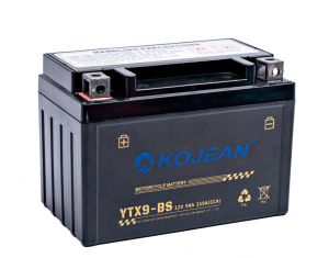 Аккумулятор для мототехники KOJEAN AGM CT1209 12V 9Ah 210А прям. пол 152x87x107 (YTX9-BS)