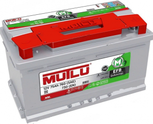 Аккумулятор Mutlu EFB L3 75R 730A обр. пол. 278x175x190