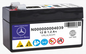 Аккумулятор Вспомогательный Mercedes-Benz AGM 12V 1.2Ah (97x43x52) OEM 000000004039