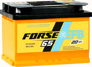 Аккумулятор FORSE EFB 65R обр. пол. 660A 242x175x190