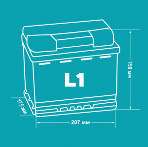 Аккумулятор Banner AGM L1 50 Ач 550А обр. пол. 206x175x190