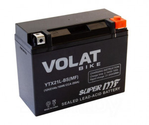 Аккумулятор для мототехники VOLAT MF 21Ah 250А обр.пол 205х87х162 (YTX21L-BS)