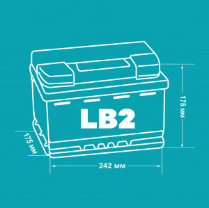 Аккумулятор ZORG L2 60 Ач обр. пол. 520A 242x175x175