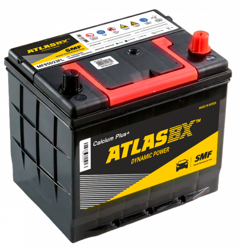 Аккумулятор ATLAS BX MF85D23L 75 Ач обр. пол. 650A 232x173x225
