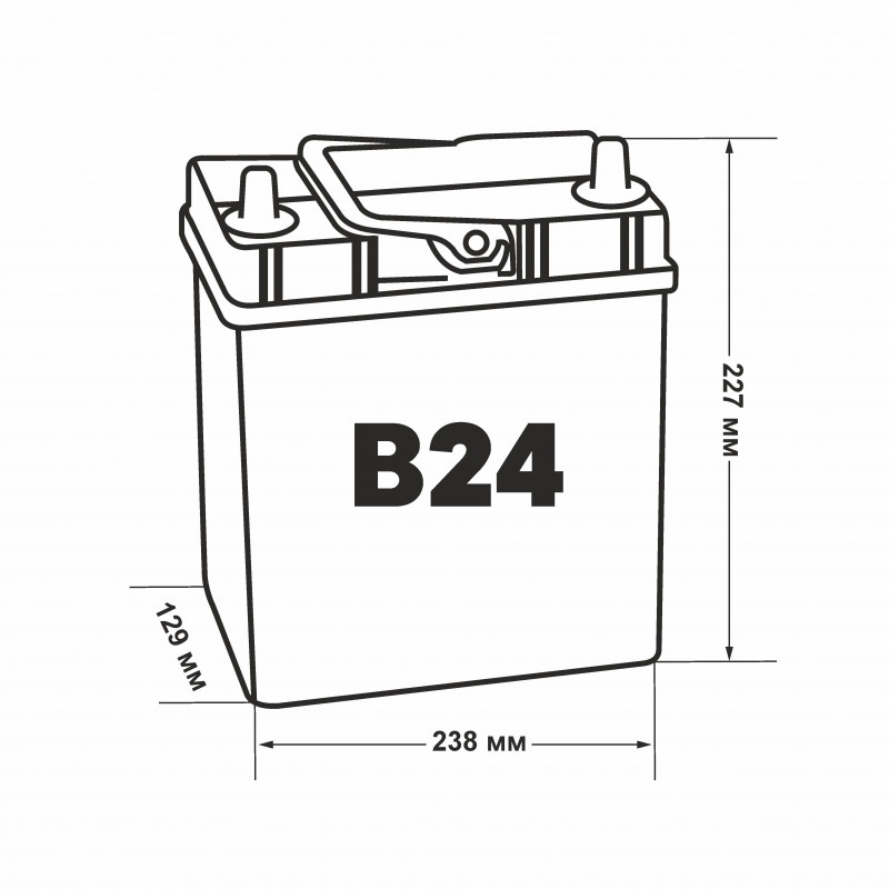 Аккумулятор Exide SF Sonic EFB N55 B24L 50 Ач обр. пол. 520А 236х129х227
