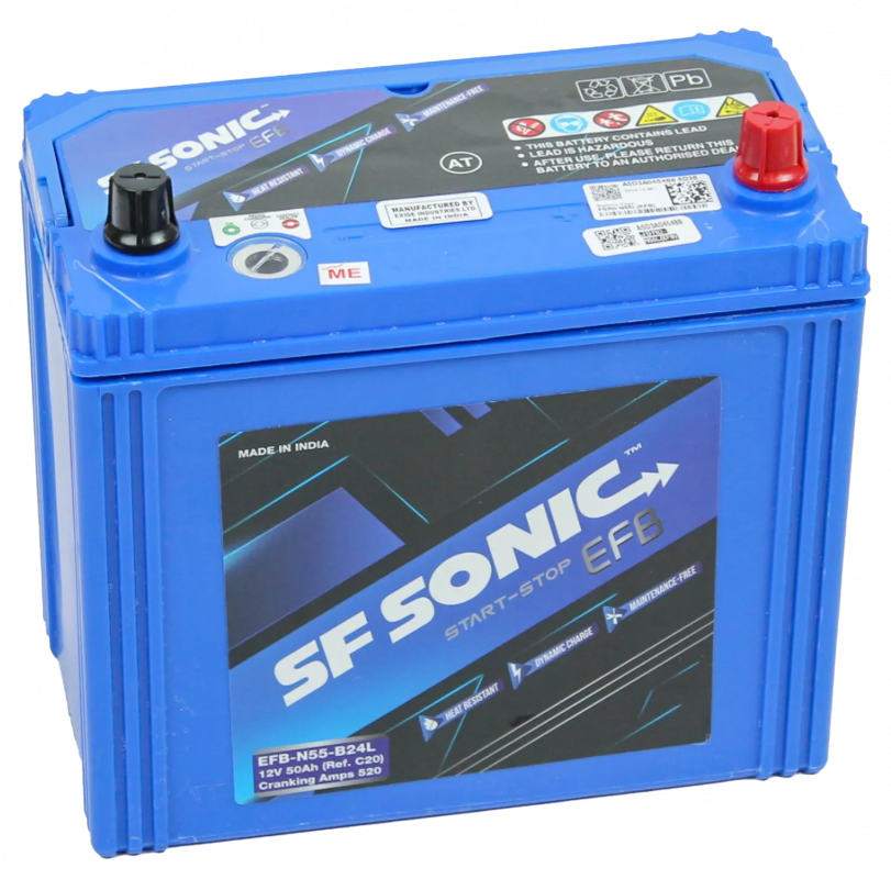 Аккумулятор Exide SF Sonic EFB N55 B24L 50 Ач обр. пол. 520А 236х129х227