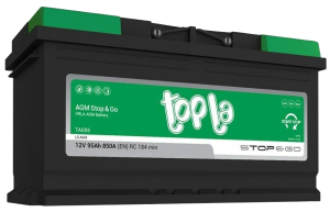 Аккумулятор Topla AGM STOP-N-GO 95 Ач прям. пол. 850A 353x175x190