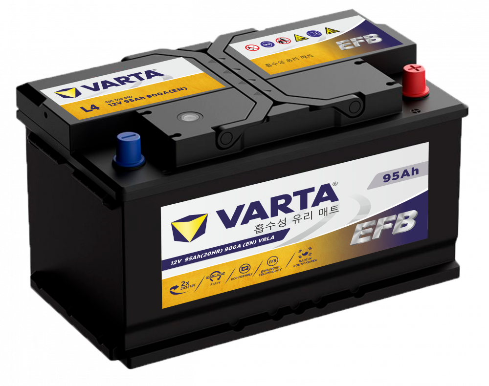 Аккумулятор Varta EFB L4 95 Ач обр. пол. 900A 315x175x190 for Mercedes-Benz