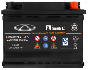 Аккумулятор SAIL 60 Ач обр. пол. 540A 242x175x190