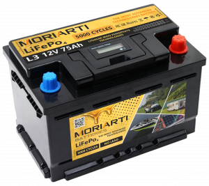 Аккумулятор Литий-железо-фосфатный Moriarti LiFePO4 14V 75 Ач L3 обр. пол. 278x175x190