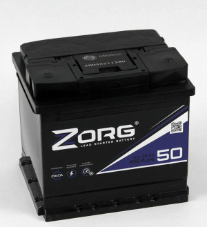 Аккумулятор ZORG L1 50 Ач обр. пол. 450A 207x175x190
