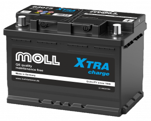 Аккумулятор MOLL XTRA CHARGE 75 Ач 720А обр. пол. 278х175х190