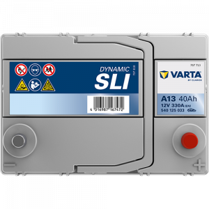 Аккумулятор VARTA SLI A13 40 Ач обр. пол. тонк. кл. 330A 187x127x220