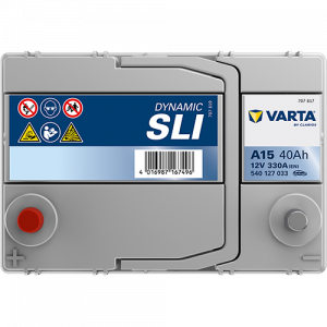 Аккумулятор VARTA SLI A15 40 Ач прям. пол. тонк. кл. 330A 187x127x220
