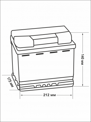 Аккумулятор Varta SLI B18 44R обр. пол. 440A 207x175x175