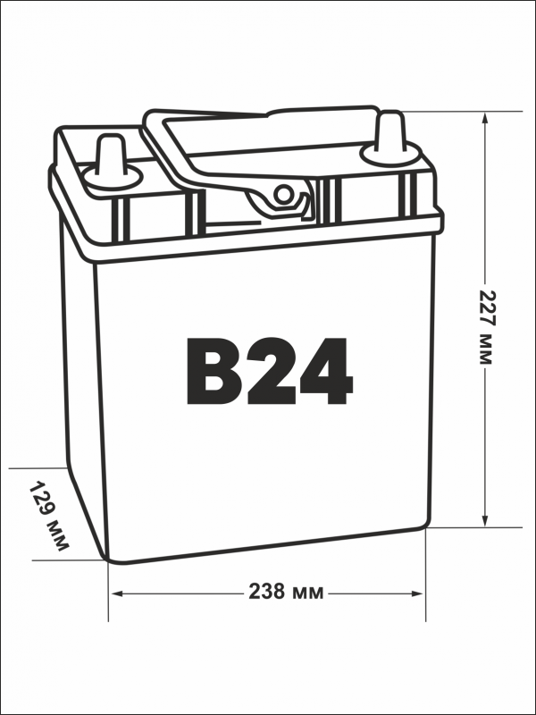 Аккумулятор VARTA SLI B33 45 Ач прям. пол. тонк. кл. 330A 238x129x227