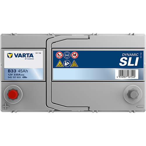 Аккумулятор VARTA SLI B33 45 Ач прям. пол. тонк. кл. 330A 238x129x227