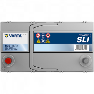 Аккумулятор VARTA SLI B33 45 Ач прям. пол. тонк. кл. 330A 238x129x227