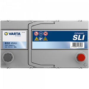 Аккумулятор VARTA SLI B32 45 Ач обр. пол. станд. кл. 330A 238x129x227