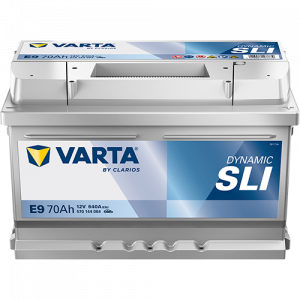Аккумулятор Varta SLI E9 70 Ач обр. пол. 640A 278x175x175