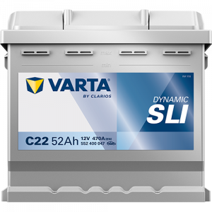 Аккумулятор Varta SLI C22 52R обр. пол. 470A 207x175x190
