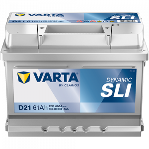 Аккумулятор Varta SLI D21 61 Ач обр. пол. 600A 242x175x175