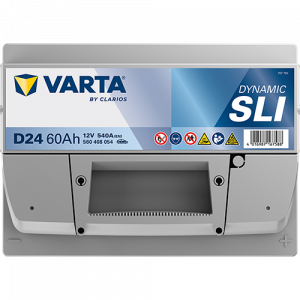 Аккумулятор Varta SLI D24 60 Ач обр. пол. 540A 242x175x190