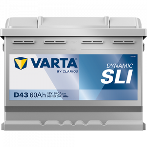Аккумулятор Varta SLI D43 60 Ач прям. пол. 540A 242x175x190