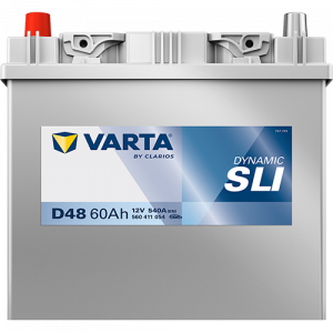 Аккумулятор Varta SLI D48 60 Ач прям. пол. 540A 232x173x225