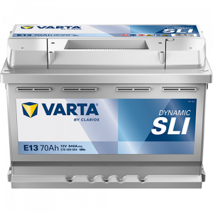 Аккумулятор Varta SLI E13 70 Ач обр. пол. 640A 278x175x190