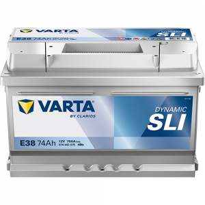 Аккумулятор Varta SLI E38 74 Ач обр. пол. 750A 278x175x175