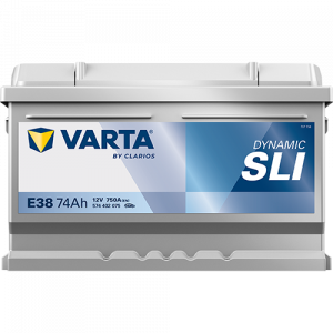 Аккумулятор Varta SLI E38 74 Ач обр. пол. 750A 278x175x175