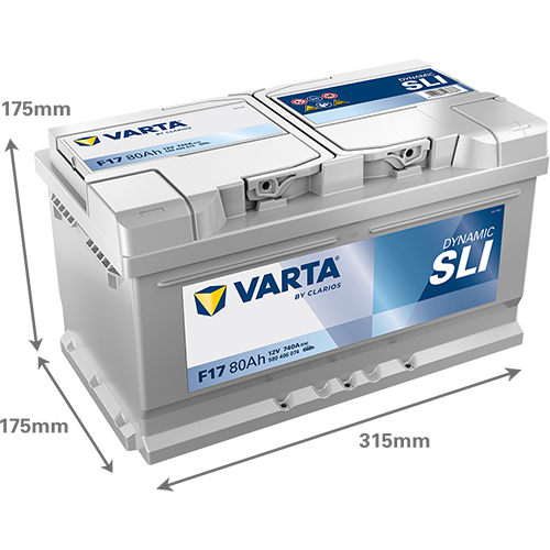 Аккумулятор Varta SLI F17 80 Ач обр. пол. 740A 315x175x175