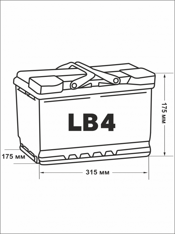 Аккумулятор Varta SLI F17 80 Ач обр. пол. 740A 315x175x175
