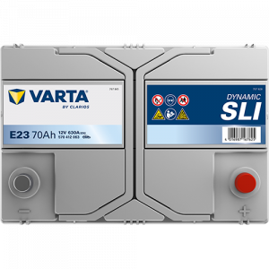 Аккумулятор Varta SLI E23 70 Ач обр. пол. 630A 261x175x220