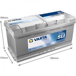 Аккумулятор Varta SLI I1 110 Ач обр. пол. 920A 393x175x190