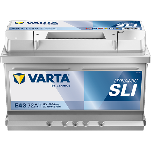 Аккумулятор Varta SLI E43 74 Ач обр. пол. низкий 680A 278x175x175