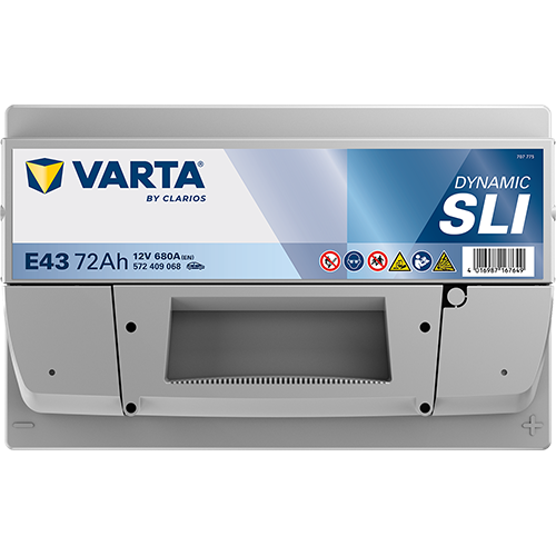 Аккумулятор Varta SLI E43 74 Ач обр. пол. низкий 680A 278x175x175