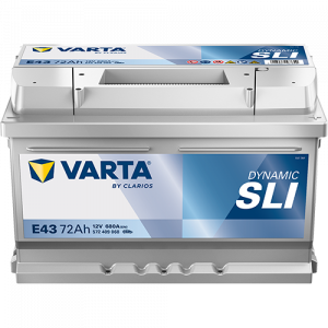 Аккумулятор Varta SLI E43 74 Ач обр. пол. 680A 278x175x175