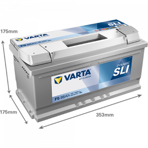 Аккумулятор Varta SLI F5 88 Ач обр. пол. 740A 353x175x175
