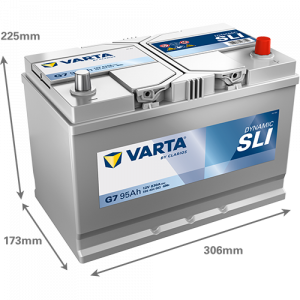 Аккумулятор Varta SLI G7 95 Ач обр. пол. 830A 306x173x225