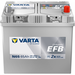 Аккумулятор Varta EFB N65 65 Ач обр. пол. 650A 232x173x225 (New)