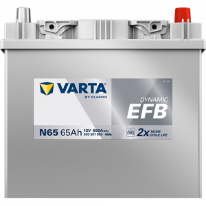Аккумулятор Varta EFB N65 65 Ач обр. пол. 650A 232x173x225 (New)